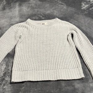 Gray Knit Women's Sweater